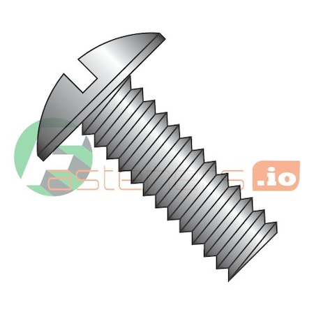 Newport Fasteners 1/4"-20 x 1-1/2 in Slotted Truss Machine Screw, Black Oxide Steel, 1250 PK 430685